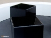 Cube black modular tables in black