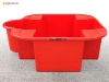 IBC spill pallet IBC spill containment in red plastic - catch leaks & drips