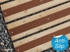 A range of colours and sizes decking strips.