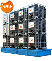 Store up to 12 IBC's.