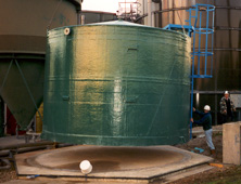 GRP moulded storage tanks