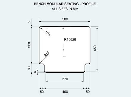 Bench seating profile