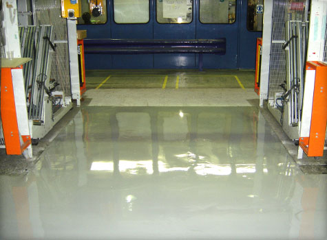 16. Epoxy floor coating.