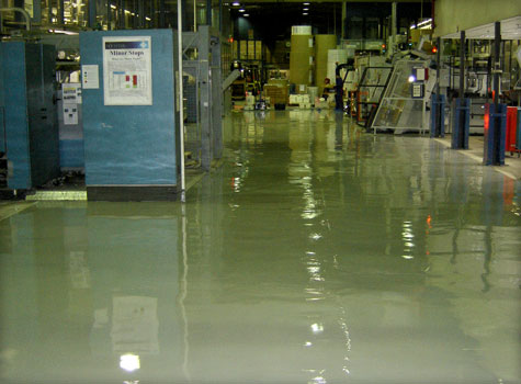 18. Industrial floor coating.