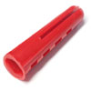 Pack of 100 Red Plastic Rawl Plugs SG816