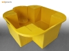 Sui Generis single IBC sump pallet spill containment in yellow