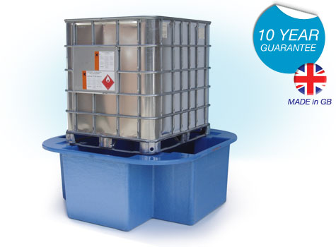 SG101 IBC Bund, Spill Pallet for spill containment of oils, chemicals, liquids.