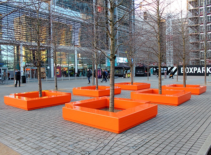 Bench Modular Seating at Wembley Park
