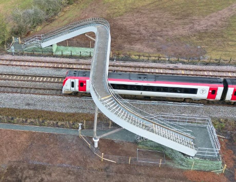 Bespoke FRP components for first-in-the-UK railway footbridge solution on behalf of Network Rail