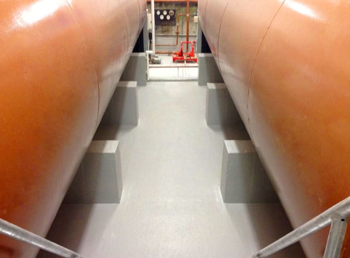 FRP Lining of Generator Bund Wall and Floors, Trench Runs, Pipe and Cable Areas