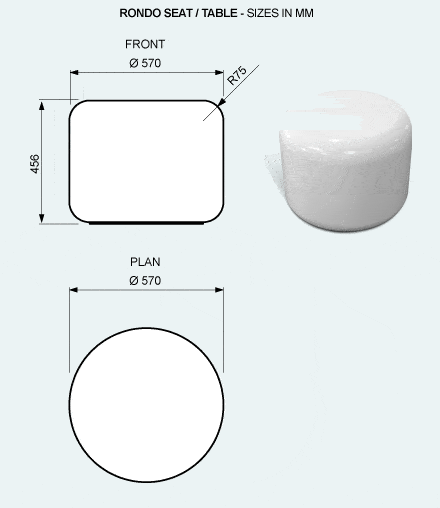 Specifications - Rondo seat