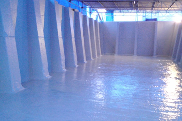 Refurbishment of a Semi-Submerged Cooling Tower Basin