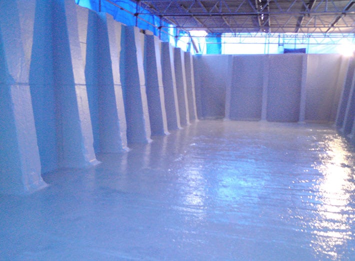 Refurbishment of a Semi-Submerged Cooling Tower Basin