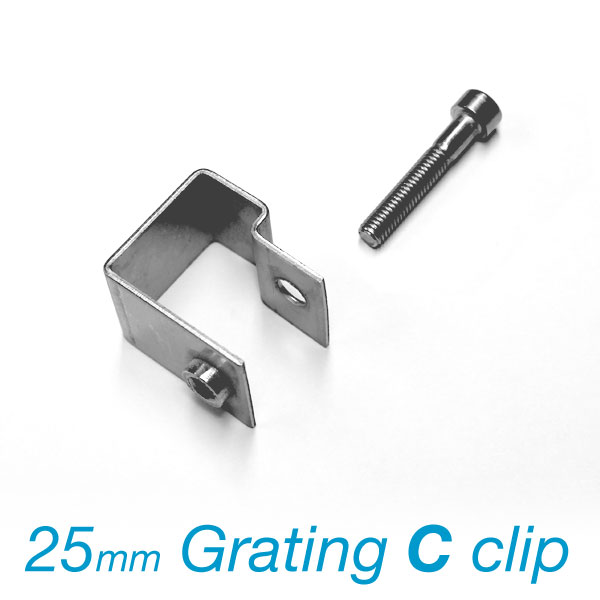 C Clip for 25mm grating