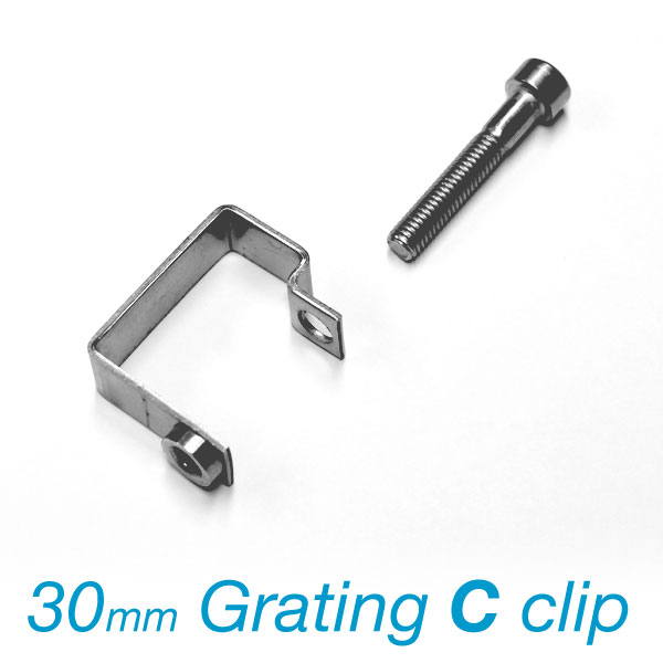 C Clip for 30mm mini mesh grating