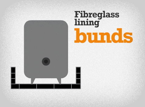 1. Fiberglass Lining - A bund within a bund.