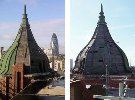 1. Original turrets in need of restoration