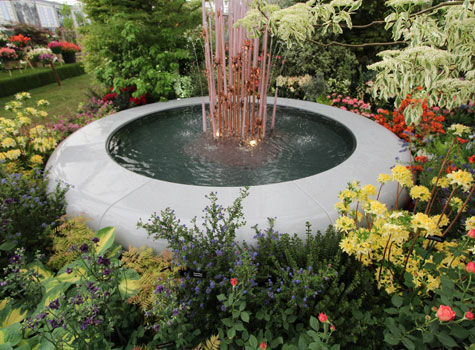 13. Water features were a key element to create areas of calm and relaxation.