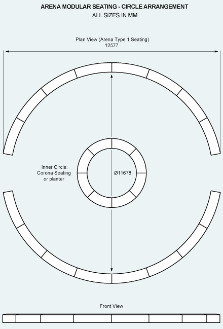 Specification - Arena circle arrangement
